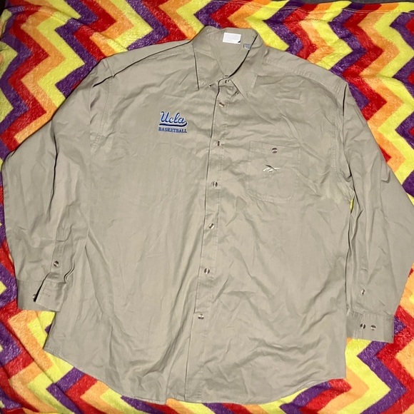 VINTAGE Reebok UCLA basketball button down shirt - Picture 1 of 7